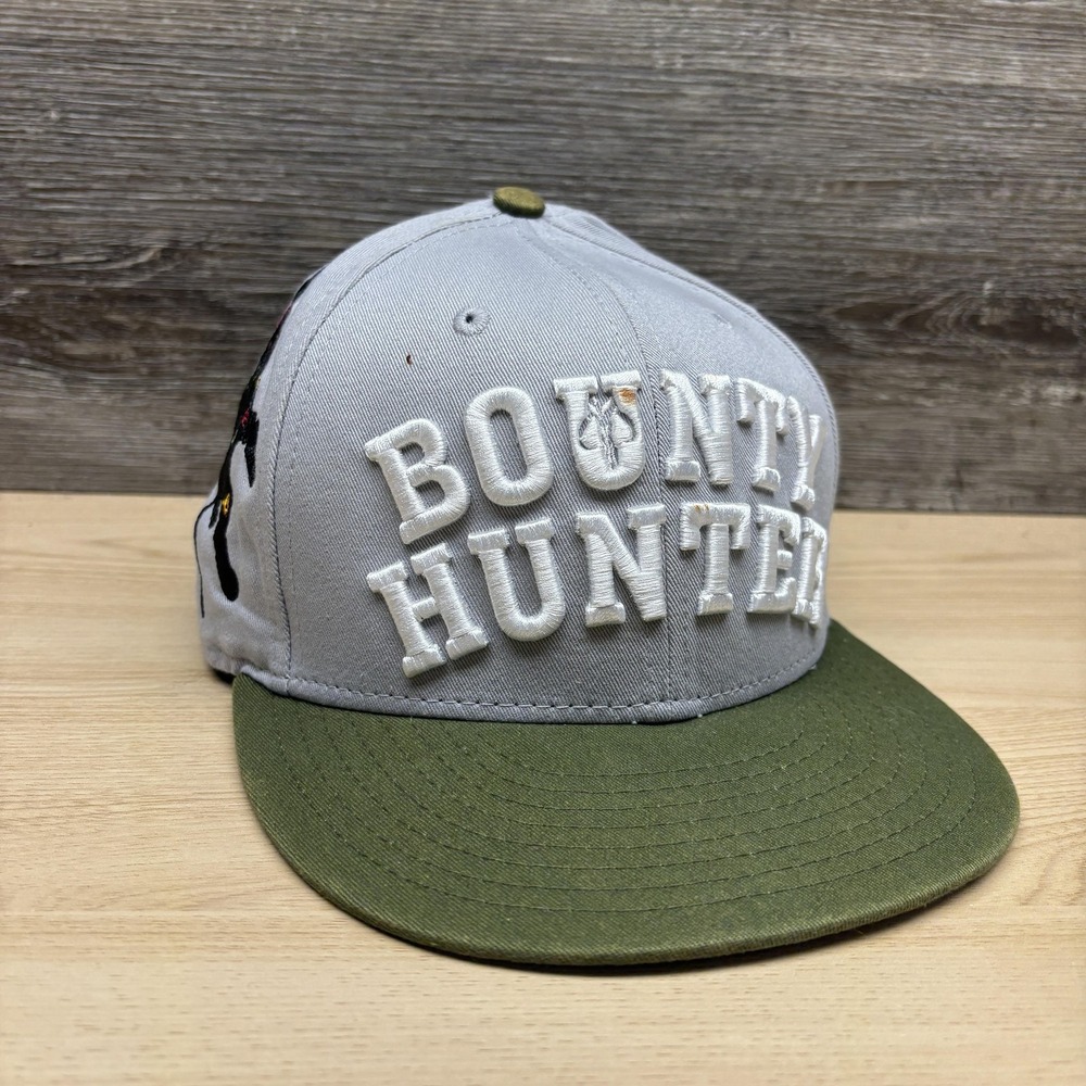 Star Wars Bounty Hunter New Era Hat Cap Snap Back Mens Small-Medium Gray